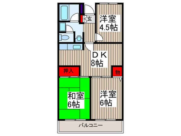 セントエルモ武蔵浦和の物件間取画像